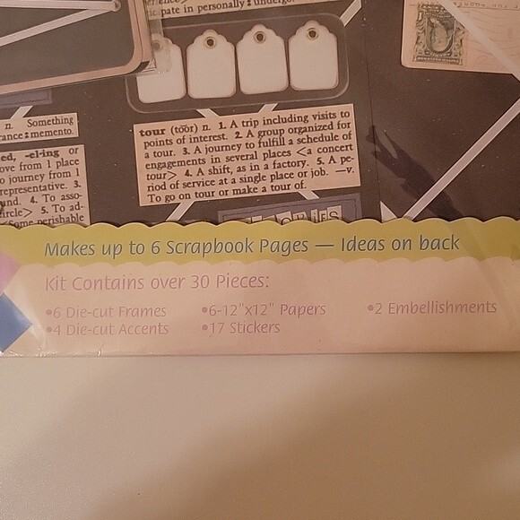 Colorbok travel dimensional pages scrapbook kit 6 pages - Picture 2 of 6